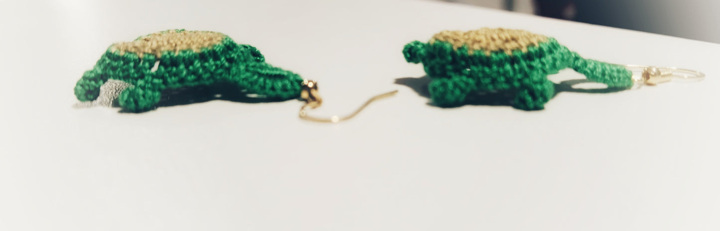 Small Turtle Earrings